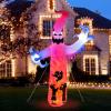 imageHalloween Inflatable Ghost CAMULAND 8 FT Halloween White Ghost Inflatable Outdoor Decoration with Builtin Color Changing LED Lights Great for Backyards Gardens and Lawns8FT White Ghost