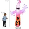 imageHalloween Inflatable Ghost CAMULAND 8 FT Halloween White Ghost Inflatable Outdoor Decoration with Builtin Color Changing LED Lights Great for Backyards Gardens and Lawns8FT White Ghost