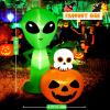 imageHalloween Inflatable Ghost CAMULAND 8 FT Halloween White Ghost Inflatable Outdoor Decoration with Builtin Color Changing LED Lights Great for Backyards Gardens and Lawns68FT ETSkull