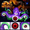 imageHalloween Inflatable Ghost CAMULAND 8 FT Halloween White Ghost Inflatable Outdoor Decoration with Builtin Color Changing LED Lights Great for Backyards Gardens and Lawns65FT Giant Octopus