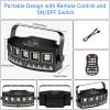 imageMini Strobe Party Light Hakuta 45 LEDs DJ Projector Lights Sound Activated with Remote DJ Disco Stage Party Lights for Halloween Christmas Birthday Wedding and Club