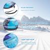 imageSnow Tube CAMULAND 47Inch Snow Tubes for Sledding Heavy Duty Inflatable Snow Sled for Kids Adults Towable Toboggan with Sledge Rope Oxford Cloth Snowflake Winter Outdoor Sports Blue