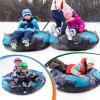 imageSnow Tube CAMULAND 47Inch Snow Tubes for Sledding Heavy Duty Inflatable Snow Sled for Kids Adults Towable Toboggan with Sledge Rope Oxford Cloth Snowflake Winter Outdoor Sports Blue