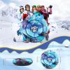 imageSnow Tube CAMULAND 47Inch Snow Tubes for Sledding Heavy Duty Inflatable Snow Sled for Kids Adults Towable Toboggan with Sledge Rope Oxford Cloth Snowflake Winter Outdoor Sports Blue