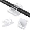 image110Pcs Cable Clips with Adhesive Tapes Wire Holder Organizer Cord Management for Car Office and Home by AGPTEK  ClearClear