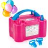 imageAGPTEK Electric Air Balloon Pump 110V 600W Rose Red Portable Dual Nozzle InflatorBlower for Party DecorationARose Red