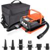 imageAGPTEK Electric Air Pump Digital 16PSI 12V Rechargeable SUP Electric Air Pump Compressor Quick Air InflatorDeflator Portable Electric High Pressure Air Pump for Air Mattresses Inflatable Boats