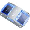 imageAGPTEK Solar Driveway Lights 12 Pack Outdoor Deck Dock Marine LED Solar Powered Waterproof Driveway Marker Lights for Warning Step Sidewalk Pathway Garden Yard Warm WhiteBlue Light