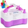 imageAGPtEK Electric Air Balloon Pump with Builtin Tying Tool 110V 600W Pink and White Portable Dual Nozzle InflatorBlower for Party Decoration with Tying Tool on HandlePurple