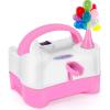 imageAGPtEK Electric Air Balloon Pump with Tying Tool in One 110V 400W Pink and White Portable Dual Nozzle Electric Blower Air Pump for Party Birthday Decoration