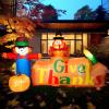 imageCAMULAND 8Ft Autumn Outdoor Builtin LED Inflatable Scarecrow and Turkey  Thanksgiving Inflatable Decorations Great for Home Yard Lawn  Warm Blow Up Dcor for Fall Harvest Party