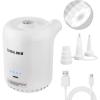 imageCAMULAND Mini Air Pump Portable Air Pump for Mattress Sleeping Pad Camping Air Bed Rechargeable Electric Micro Air Pump with 3 Nozzles for Swim Ring Pool Floats Inflatable Toys Travel