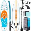 imageCAMULAND Paddle Board 106 x 32x 6 Inflatable Paddle Boards for Adults with Premium SUP Accessories and Backpack Blow Up Stand up Paddleboard with Adjustable Paddle and Removable Fin