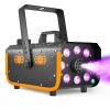 imageHAKUTA Light Rain and Splash Proof Fog Machine 500W Smoke Machine with 2300 CFM Output of Fog ampamp 2 Remotes 8 LED Lights with 4 Light Effects for Outdoor Music Festival Pool Party Wedding DJ Stage