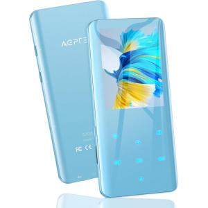imageAGPTEK 32GB MP3 Player with Bluetooth 53 A19X 24quot Curved Screen Portable Music Player with Speaker Lossless Sound with FM Radio Voice Recorder Supports up to 128GB BlackBlue
