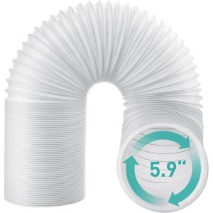 imageAGPTEK Exhaust Hose for Portable Air Conditioner 59 Inch Diameter AC Vent Hose Replacement for 59 inch Exhaust Vent Tube Counter Clockwise Thread 59 Length59inch