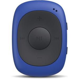 imageAGPTEK G02 8GB Clip MP3 Player with FM Shuffle Portable Music Player with Sweatproof Silicone Case for Sports BlueBlue