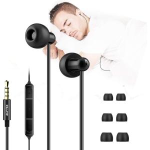 imageAGPTEK Sleep Earbuds inEar Earphones for Sleeping with 3 Sizes UltraLight Soft Silicone Noise Isolating Headphone Perfect for Sleeping Insomnia Side Sleeper Air Travel Meditation ampamp Relaxation
