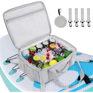 imageCAMULAND Cooler Bag Paddle Board Accessories Waterproof Sup Deck Small Cool Bag for Drink Water Lunch Camping Padding Fishing Standup Paddleboarding Equipment Gifts for Kayak Lover