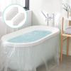 imageAGPTEK 12 Pack Disposable Bathtub Cover Liner Large Bathtub Liner Plastic Bag for Salon Household and Hotel Bath Tubs 102 x47 InchHDPE