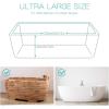 imageAGPTEK 12 Pack Disposable Bathtub Cover Liner Large Bathtub Liner Plastic Bag for Salon Household and Hotel Bath Tubs 102 x47 InchHDPE