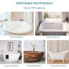imageAGPTEK 12 Pack Disposable Bathtub Cover Liner Large Bathtub Liner Plastic Bag for Salon Household and Hotel Bath Tubs 102 x47 InchHDPE