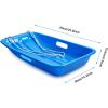 imageAGPTEK 256 Inch Durable Downhill Sprinter Toboggan Snow Sled Replacement for Boys Girls Blue