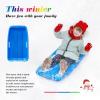 imageAGPTEK 256 Inch Durable Downhill Sprinter Toboggan Snow Sled Replacement for Boys Girls Blue