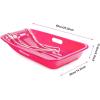 imageAGPTEK 256 Inch Durable Downhill Sprinter Toboggan Snow Sled for Boys Girls with Builtin Handles and Pulling Rope Pink