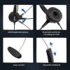 imageAGPTEK 25mm Monaural Headset for Desk Phones 6FT HandsFree Noise Cancelling Headphone with Mic Microphone Comfort Fit Headband for Office Phones