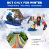 imageAGPTEK 3547 Inch Durable Downhill Sprinter Toboggan Snow Sled for Kids Boys Girls Adults with Builtin Handles and Pulling RopeBlue35
