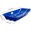 imageAGPTEK 3547 Inch Durable Downhill Sprinter Toboggan Snow Sled for Kids Boys Girls Adults with Builtin Handles and Pulling RopeBlue35
