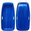 imageAGPTEK 3547 Inch Durable Downhill Sprinter Toboggan Snow Sled for Kids Boys Girls Adults with Builtin Handles and Pulling RopeBlue35
