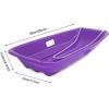 imageAGPTEK 3547 Inch Durable Downhill Sprinter Toboggan Snow Sled for Kids Boys Girls Adults with Builtin Handles and Pulling RopePurple