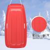imageAGPTEK 3547 Inch Durable Downhill Sprinter Toboggan Snow Sled for Kids Boys Girls Adults with Builtin Handles and Pulling RopeRed