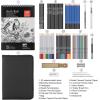 imageAGPTEK Drawing Pencils Set 75Piece Art Supplies Color Drawing Pencils Set Contains Sketch Pencils Charcoal Pencils Water Colored Pencils and Metal Colored Pencils for Kids Adults and Artist