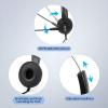 imageAGPTEK HandsFree Call Center Noise Cancelling Corded Binaural Headset Headphone with 4Pin RJ9 Crystal Head and Mic Microphone for Desk Phone  Telephone Counselling Services Insurance Hospitals