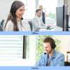 imageAGPTEK HandsFree Call Center Noise Cancelling Corded Binaural Headset Headphone with 4Pin RJ9 Crystal Head and Mic Microphone for Desk Phone  Telephone Counselling Services Insurance Hospitals