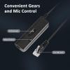 imageAGPTEK HandsFree Call Center Noise Cancelling Corded Monaural Headset Headphone for Desk Telephone with 4Pin RJ9 Crystal Head