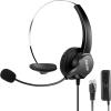 imageAGPTEK HandsFree Call Center Noise Cancelling Corded Monaural Headset Headphone for Desk Telephone with 4Pin RJ9 Crystal Head