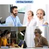 imageAGPTEK HandsFree Call Center Noise Cancelling Corded Monaural Headset USB Headset with Microphone for PC Headphone with Mic Mircrophone  Cord with USB Plug Volume Control