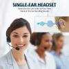 imageAGPTEK HandsFree Call Center Noise Cancelling Corded Monaural Headset USB Headset with Microphone for PC Headphone with Mic Mircrophone  Cord with USB Plug Volume Control
