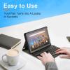 imageAGPTEK Keyboard Case for AllNew Amazon Fire HD 88 Plus2020 Release 10th ampamp 2022 Release 12thwith Detachable Wireless Bluetooth Keyboard