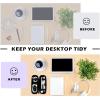 imageAGPTEK Pencil Case Holder Compatible with Apple Pencil Stylus iPad Pro Pen Pencil Samsung Huawei Apple Pen Accessories USB Cable Earphone Fountain PenPurple