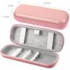 imageAGPTEK Pencil Case Holder Compatible with Apple Pencil Stylus iPad Pro Pen Pencil Samsung Huawei Apple Pen Accessories USB Cable Earphone Fountain PenPink