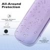 imageAGPTEK Pencil Case Holder Compatible with Apple Pencil Stylus iPad Pro Pen Pencil Samsung Huawei Apple Pen Accessories USB Cable Earphone Fountain PenPurple