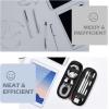 imageAGPTEK Pencil Case Holder Compatible with Apple Pencil Stylus iPad Pro Pen Pencil Samsung Huawei Apple Pen Accessories USB Cable Earphone Fountain PenBlack