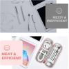 imageAGPTEK Pencil Case Holder Compatible with Apple Pencil Stylus iPad Pro Pen Pencil Samsung Huawei Apple Pen Accessories USB Cable Earphone Fountain PenPink