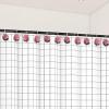 imageAGPTEK Shower Curtain Hooks 12 PCS Anti Rust Decorative Vintage Resin Rose Hooks for BathroomBaby Room Bedroom Living Room