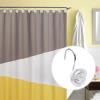 imageAGPTEK Shower Curtain Hooks 12PCS Anti Rust Decorative Resin Hooks for Bathroom Baby Room Bedroom Living Room Decor White Rose
